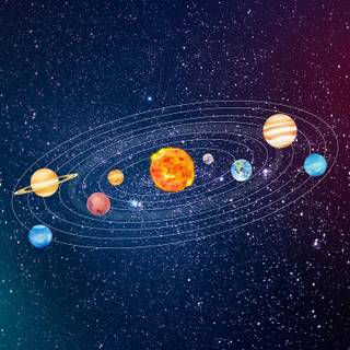 iPhone 8 Solar System wallpaper