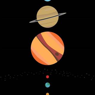 iPhone 8 Solar System wallpaper