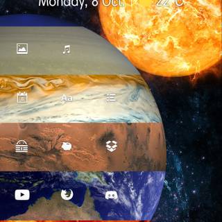 iPhone 8 Solar System wallpaper