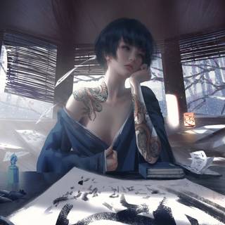 Japanese girl 1920x1080 wallpaper