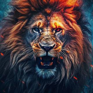 Lion portrait wallpaper