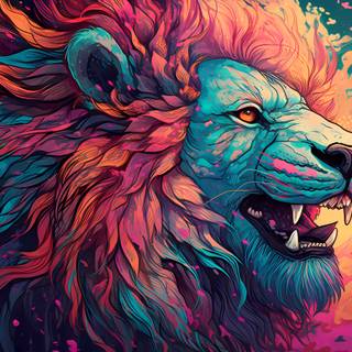 Lion portrait wallpaper