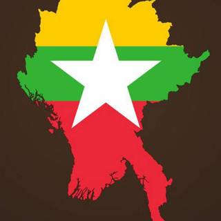 Myanmar map wallpaper