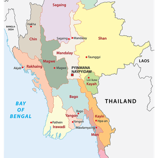 Myanmar map wallpaper