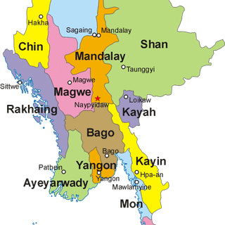 Myanmar map wallpaper