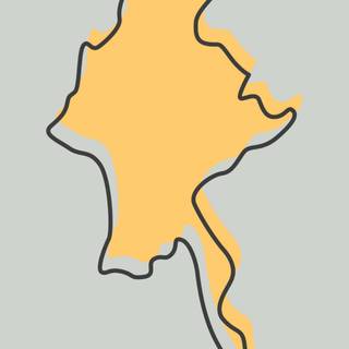 Myanmar map wallpaper