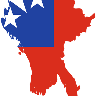 Myanmar map wallpaper