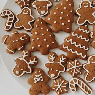 Christmas baking wallpaper