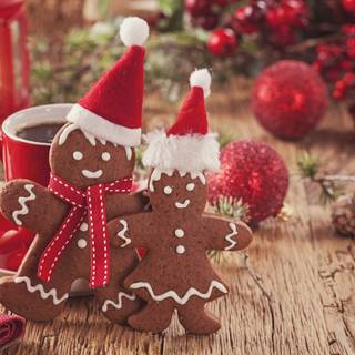 Christmas baking wallpaper