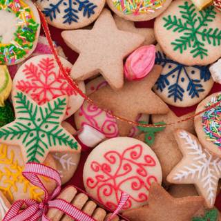 Christmas baking wallpaper