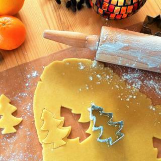 Christmas baking wallpaper