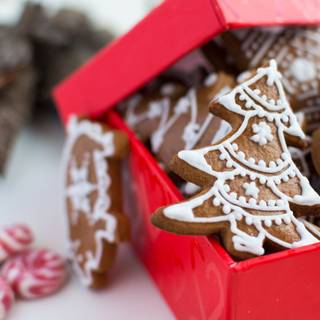 Christmas baking wallpaper