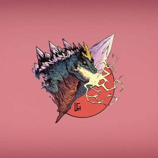 Godzilla pink desktop wallpaper