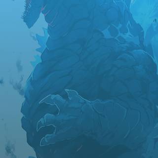 Blue Godzilla wallpaper