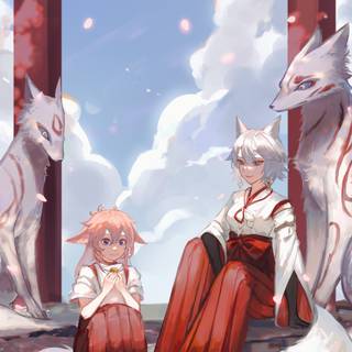 Kitsune Saiguu wallpaper