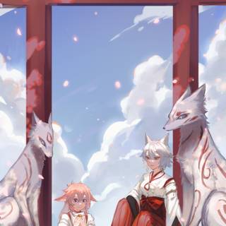 Kitsune Saiguu wallpaper