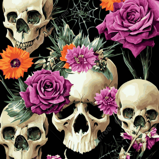 Horror flowers wallpaper