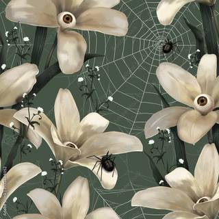 Horror flowers wallpaper