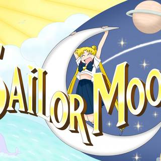 Sailor Moon logo wallpaper