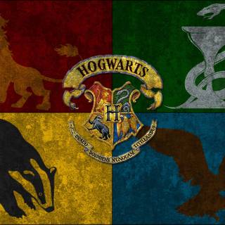 Hogwarts houses symbol wallpaper