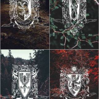 Hogwarts houses symbol wallpaper