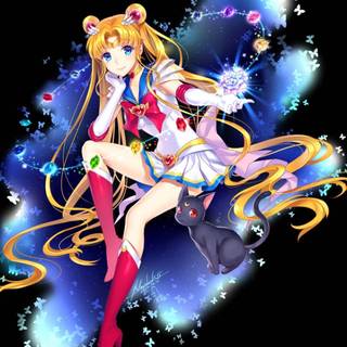 Sailor Moon logo wallpaper