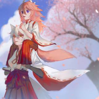Kitsune Saiguu wallpaper