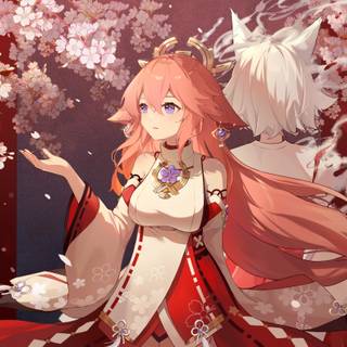 Kitsune Saiguu wallpaper