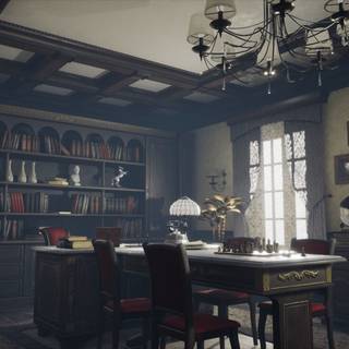 Old office wallpaper