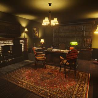 Old office wallpaper