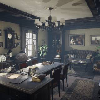 Old office wallpaper