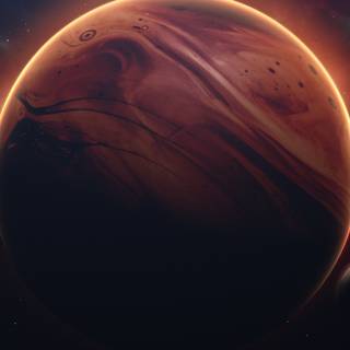 Space red 4k wallpaper