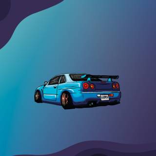 GTR R34 4k PC wallpaper