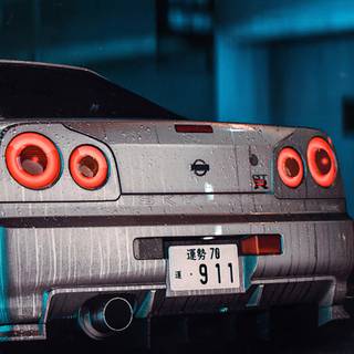 Skyline Gtr phone wallpaper