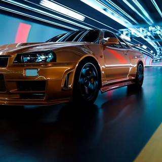 GTR R34 4k PC wallpaper