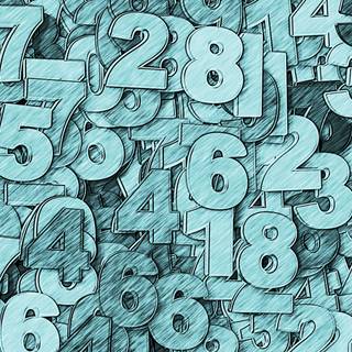 Numbers 4k wallpaper