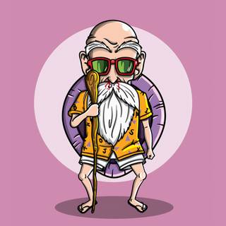 Master Roshi 4k wallpaper