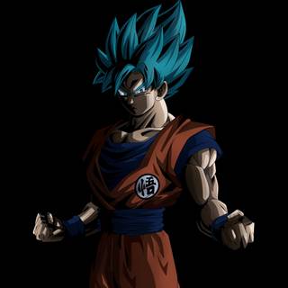 Blue Goku desktop wallpaper