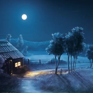 4k nature night wallpaper