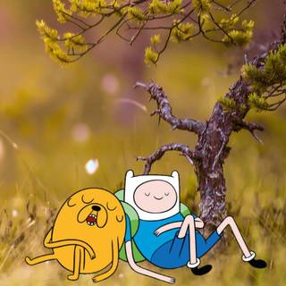Finn and Jake phone wallpaper