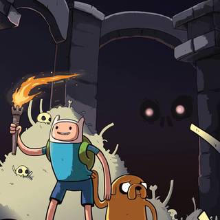 Finn and Jake phone wallpaper