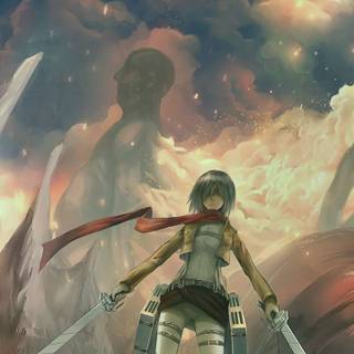 Attack On Titan iPhone X wallpaper