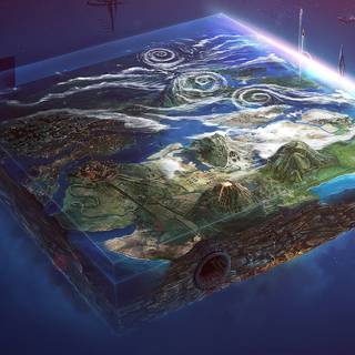 iPhone X Globe wallpaper