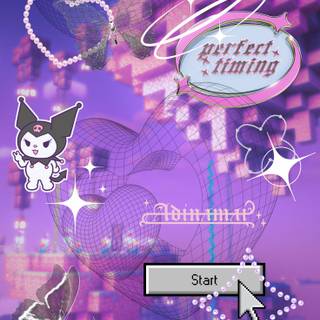 Kuromi Y2k wallpaper