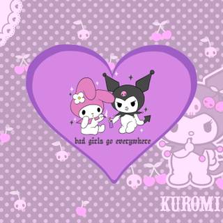 Kuromi Y2k wallpaper