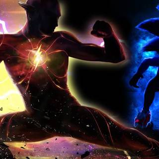 Sonic and Flash wallpaper