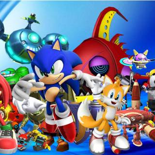 Sonic and Flash wallpaper