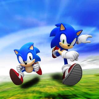 Sonic and Flash wallpaper