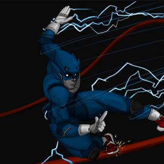 Sonic and Flash wallpaper