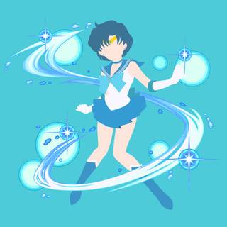 Sailor Mercury desktop wallpaper